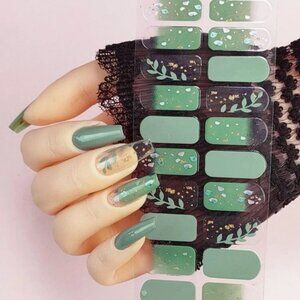LEAF PRINT FULL WRAP NAIL ART STICKERS